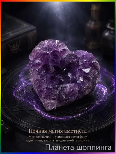 талисман Оберег/Украшения из натурального аметиста