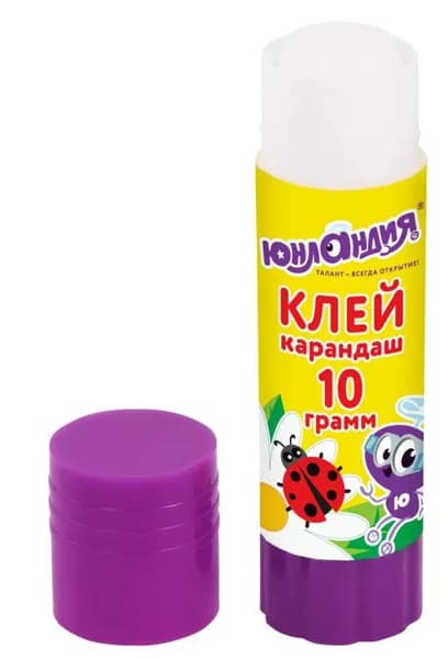 Клей-карандаш, 10 г// ЮНЛАНДИЯ ( 1 шт. )