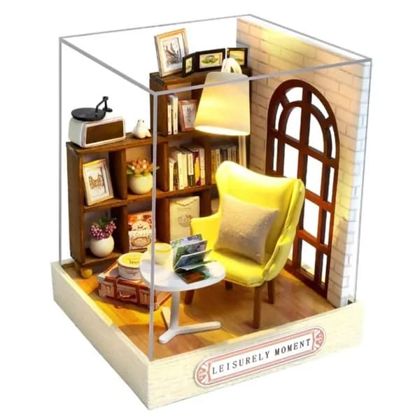 Миниатюрная мебель для DIY, наборы для взрослых, - Неторопливый момент