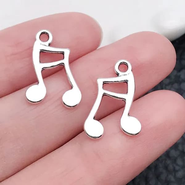Ретро-подвеска с музыкальным символом музыкального инструмента 10pcs