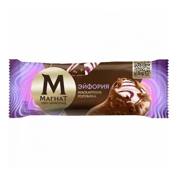 Мороженое эскимо Магнат сливочное маскарпоне-голубика 70 г