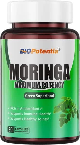 Moringa Capsules 1000 мг - богатый антиоксидант зеленый суперпродукт, энергия поддержки
