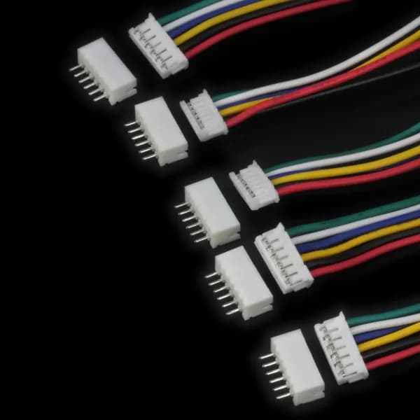 JST ZH 1.5 мм 6pin кабель с разъемом 30см. / Разъем на плату JST ZH 6pin / 5шт.