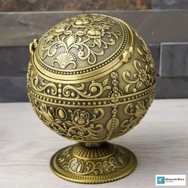винтажная пепельница (с крышкой)