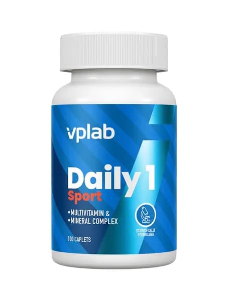 Vplab Daily 1 Sport, Витаминно - минеральный комплекс спортивный для иммунитета и пищеварения, 100 капсул