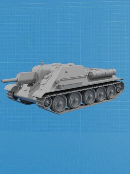 САУ 122 макет танка демонстрационный 1 72