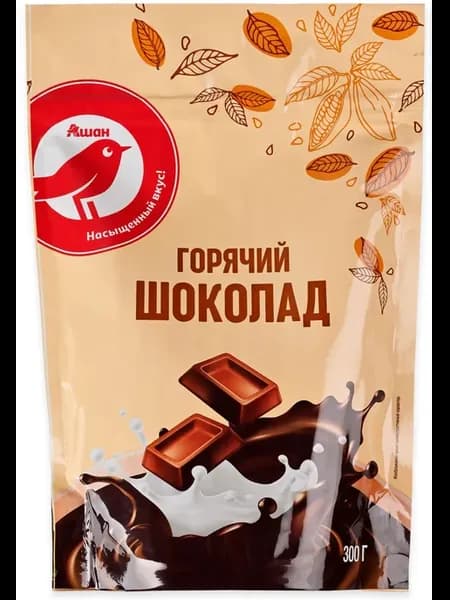 Горячий шоколад АШАН Красная птица, 300 г