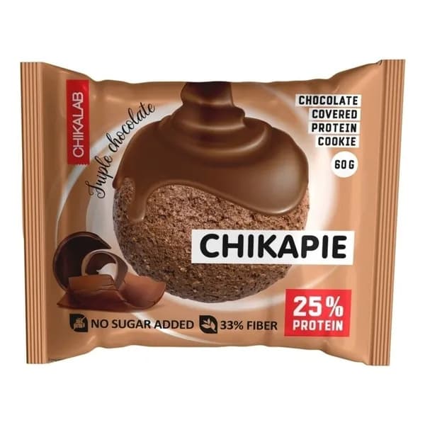 Печенье Chikalab протеиновое 33% тройной шоколад 60 г