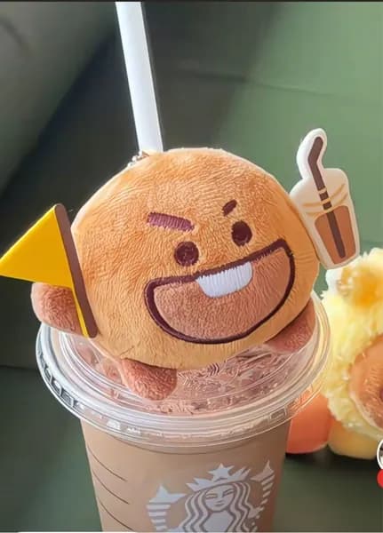 Плюшевый брелок BTS BT21 Shooky мягкая игрушка на ключильтяшная
