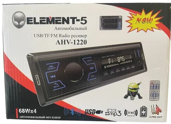 Element-5 Автомагнитола, 1 DIN