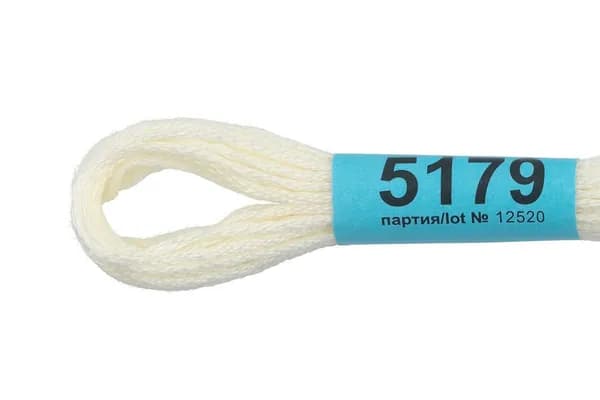 Мулине GAMMA нитки для вышивания 4 шт. по 8 м., 5179 бледно-желтый