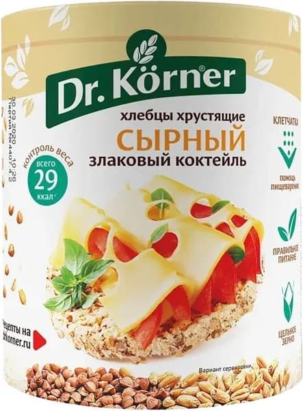 Хлебцы злаковый коктейль Др. Кёрнер сырные Хлебпром м/у, 100 г