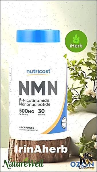 , NMN, бета-никотинамид мононуклеотид 60 капсул