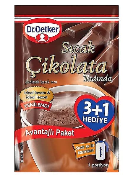 Dr. Oetker Горячии шоколад Dr. Oetker 4 х 25 гр.