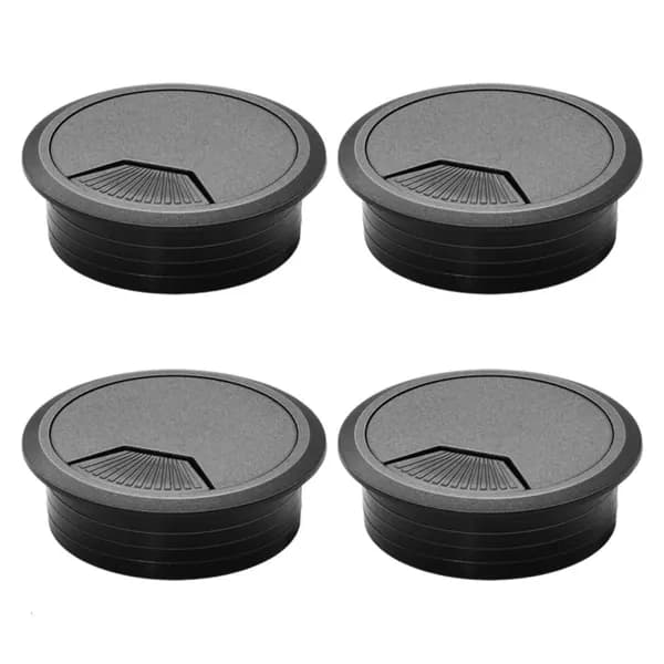 Кабельный ввод для стола ABS, Черный - 60mm