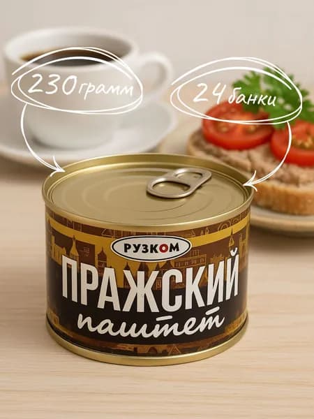 Паштет "Пражский" ГОСТ 230 гр. - 24 шт.