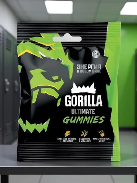 Мармелад со вкусом энергетика Gorilla 60гр*1шт