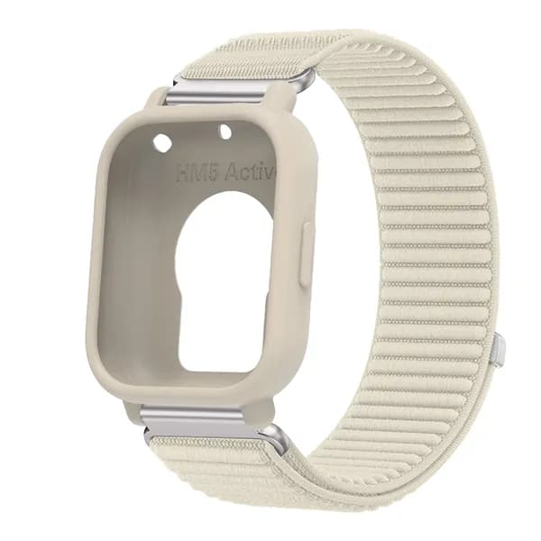 Нейлоновый ремешок с силиконовым чехлом, совместимый с Redmi Watch 5 Lite. Имеет тканый дизайн с эластичностью для мягкой и удобной посадки.