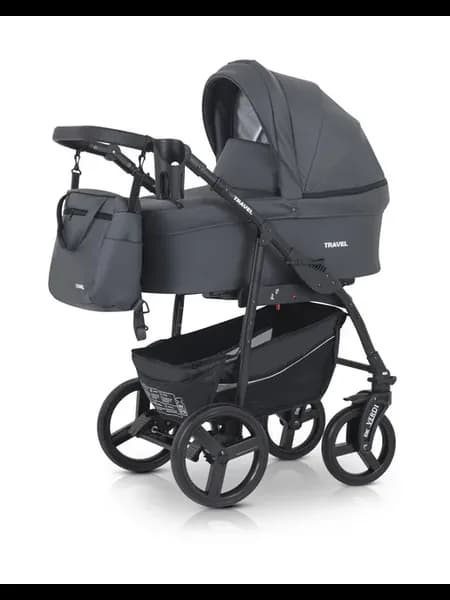 Коляска Verdi TRAVEL 3в1 (color 06) серая экокожа