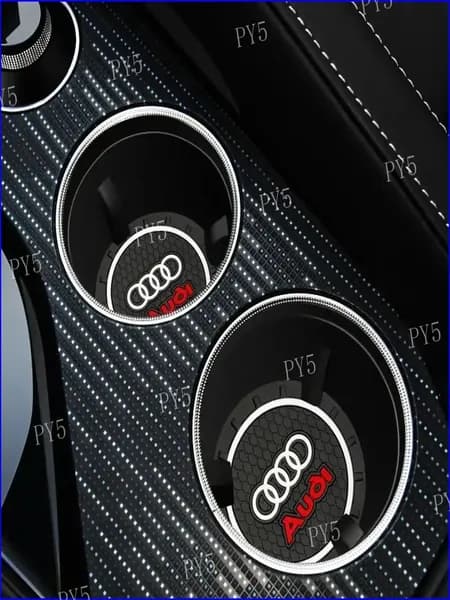 2 силиконовые автомобильные подставки для чашек с логотипом Audi, противоскользящие коврики для подстаканников, подходят для Audi S Line A1 A3 A4 A6 A7 Q3 Q5 Q7 RS3 RS4 RS5 S3 S4 S5 S7