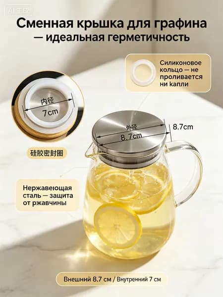 Крышка, 1 шт, диаметр: 8 см