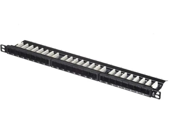 Патч-панель UTP, 19, 24 порта RJ45, cat.5е, 0,5U, Dual Type, NETKO Expert CKC