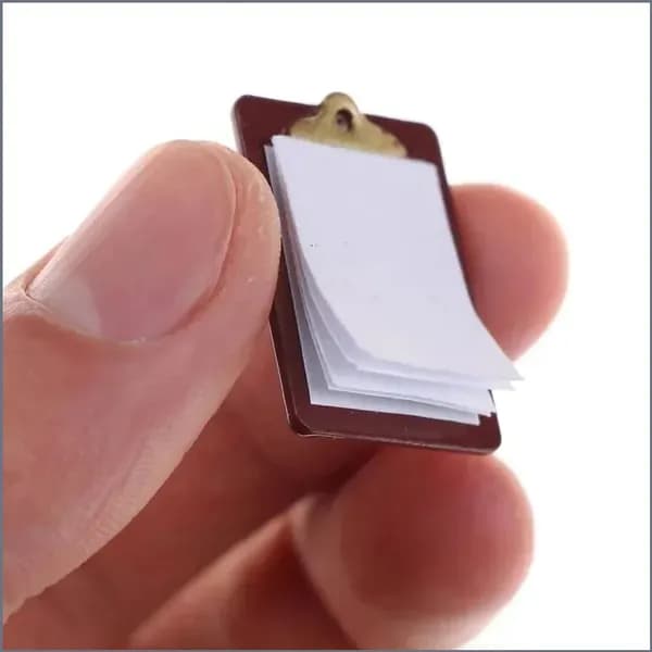 Аксессуары для дома кукол Mini Paper Clip Writing Splint