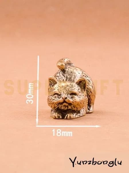 Сувенирная кошка 19, высота 3.02 см