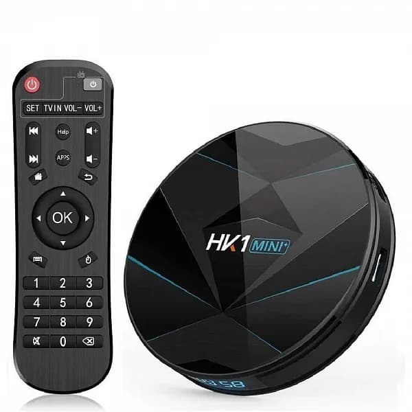 Медиа-приставка HK1 MINI+ (OT-DVB20) (Cortex A53, Android 9.0, 2Гб, Flash 16ГБ, Wi-Fi) Smart tv