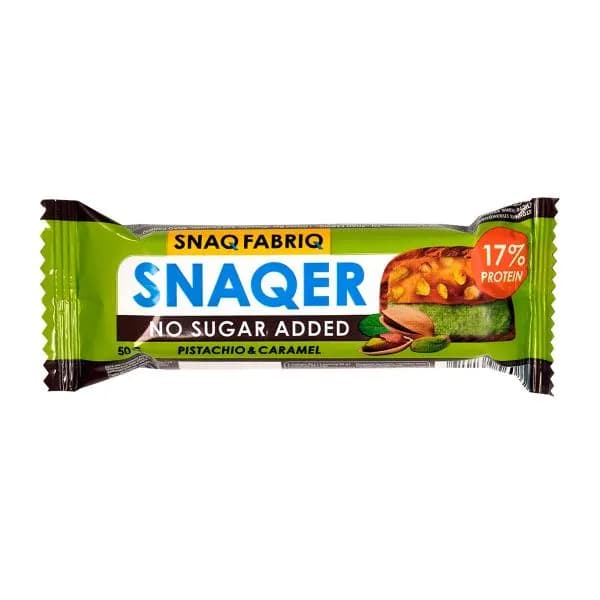 Батончик Snaq Fabriq Фисташка и карамель без сахара глазированный 50г