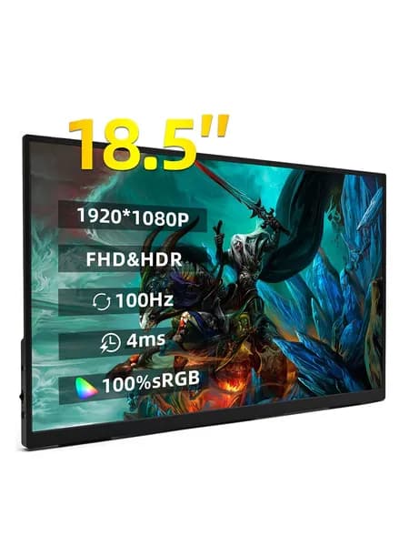 18.5" Монитор (18A-RU), IPS, 1920x1080, 100 Гц, черный