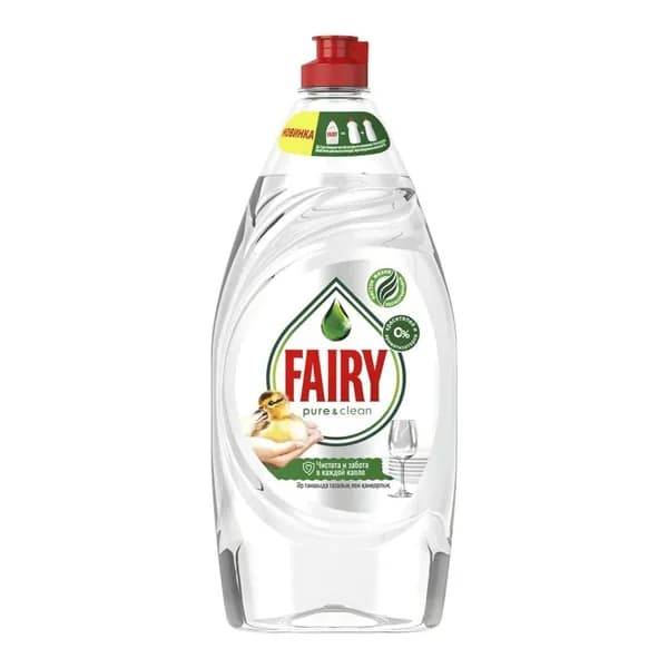 Жидкость для мытья посуды Fairy Pure & Clean 900 мл