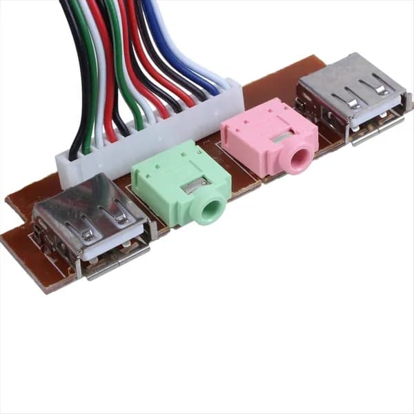 USB-интерфейс для ПК, аудиокабель для наушников/микрофона, поддерживает переднюю панель ZN73.