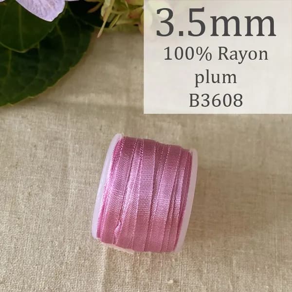 100% вискозная лента для вышивки, шитья и украшения кукол 3.5mm
