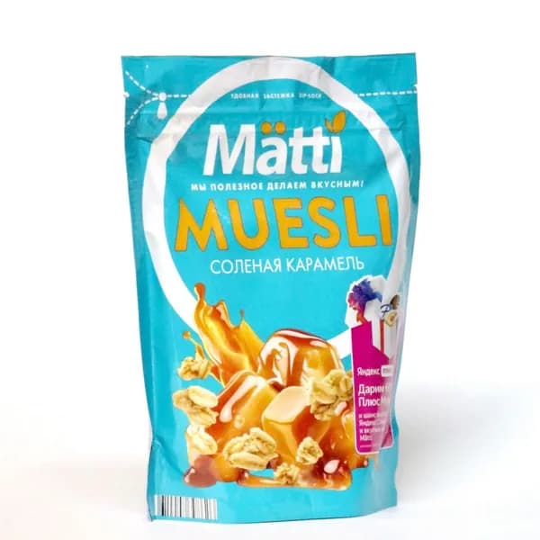 Мюсли Matti - соленая карамель, 1 шт.