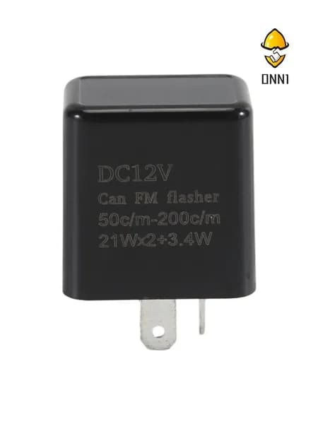 Реле мигания 2-Pin 12V для мотоцикла, регулируемая частота 50-200 в/мин, водонепроницаемое, для LED ламп.
