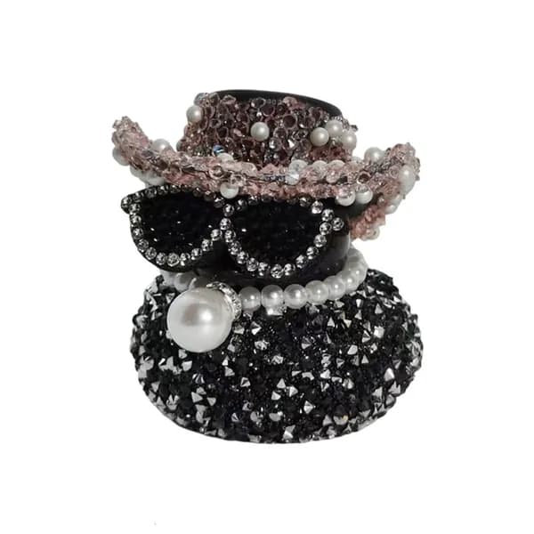 Подставка для очков Утка с сердечками , Pink Da