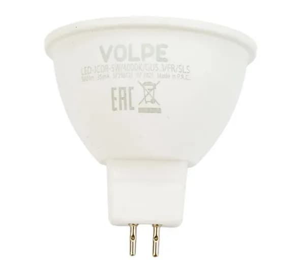 Лампочка светодиодная ТМ Volpe 5W GU53 JCDR матовая 4000K (белый свет)