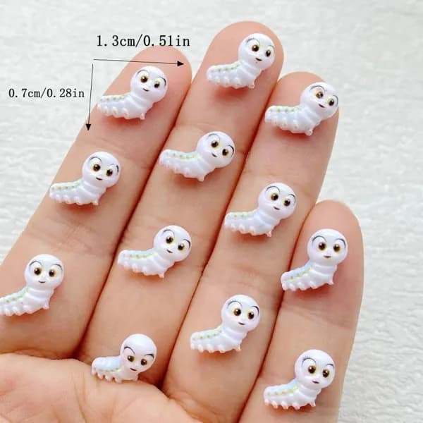 58pcs мини / гусеницы / цветы DIY маникюр декоративные аксессуары