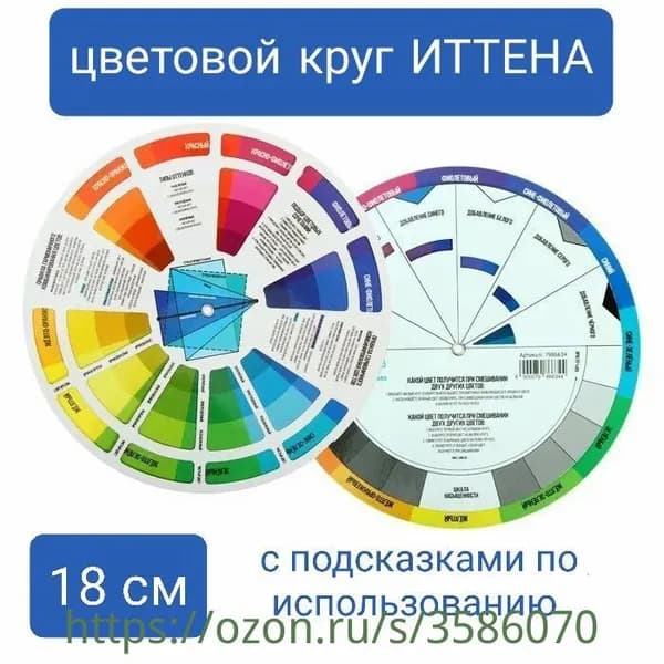 цветовой круг иттена профессиональный14cm