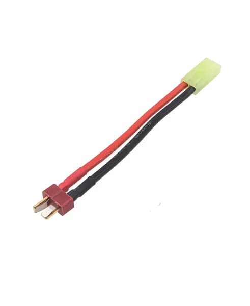 Кабель-переходник 1 шт. T-plug (male) to Mini Tamiya (female), 14AWG, 10 см