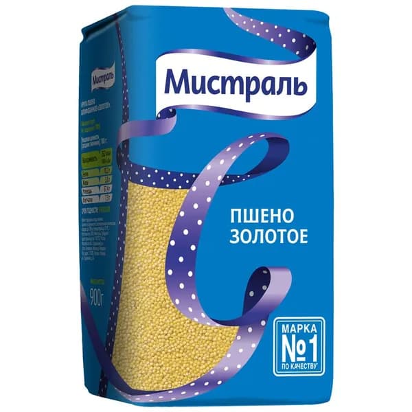 Пшено МИСТРАЛЬ Золотое, 900г