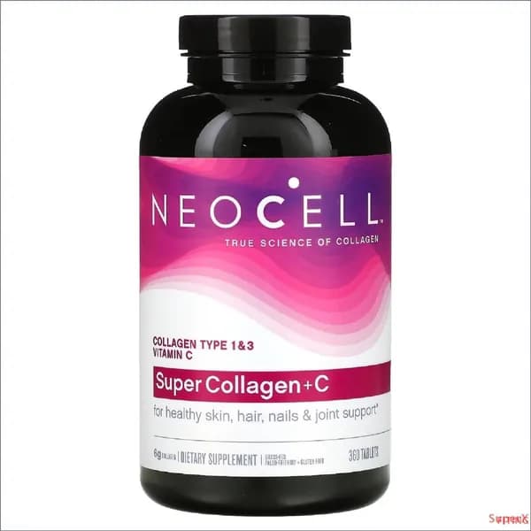 Коллаген капсулы NeoCell Collagen 360 таблеток, гидролизованный коллаген, витамин С