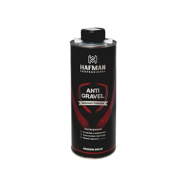 Антигравий для кузова автомобиля Hafman Anti Gravel Plus черный евробаллон 1 л.