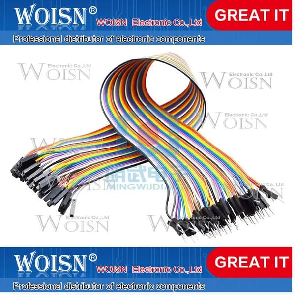 1шт DuPont Wire Female to Male to Female to Male 10CM 15CM 20CM 30CM 40CM Connecting Wire Тип опции доставки: Male to female 40CM