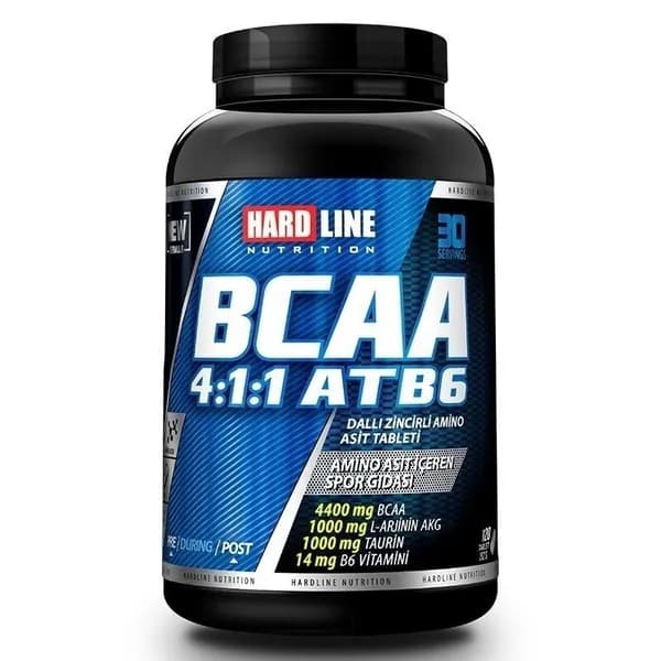 Hardline Nutrition BCAA 4:1:1 с витамином B6 120 таблеток