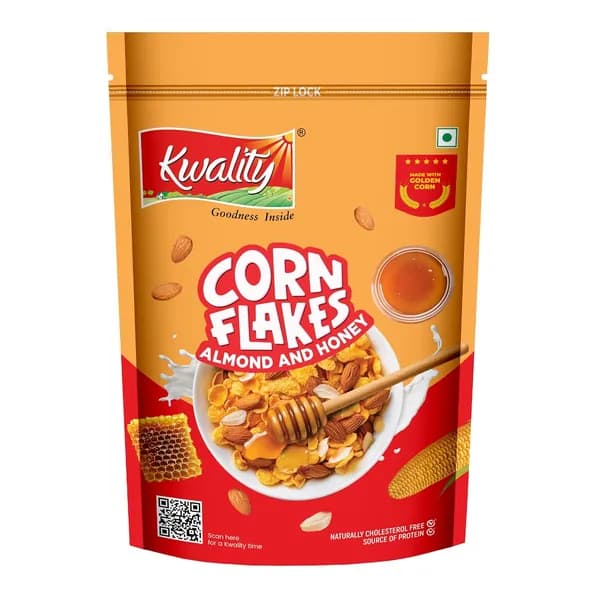 KWALITY Крупы для завтрака с орехами и мёдом, здоровый всех, 300 г