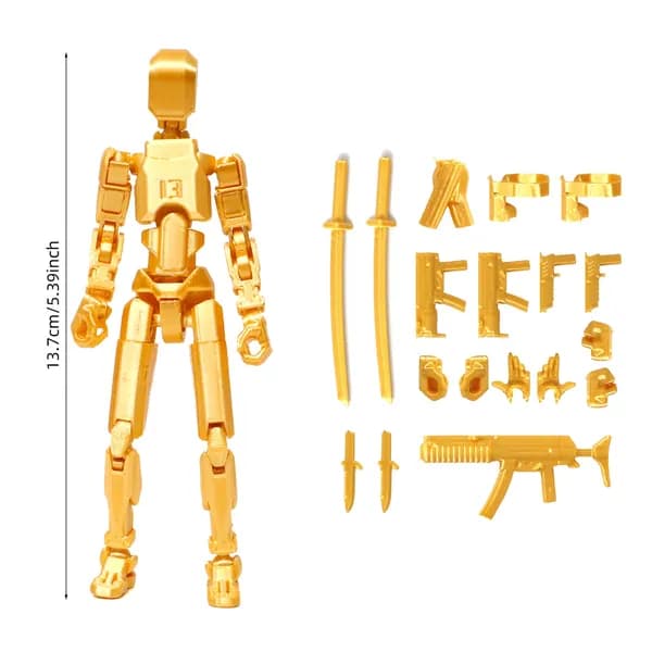 Action Figure, 3D-печатные многошарнирные подвижные настольные украшения для любителей игр, собранные