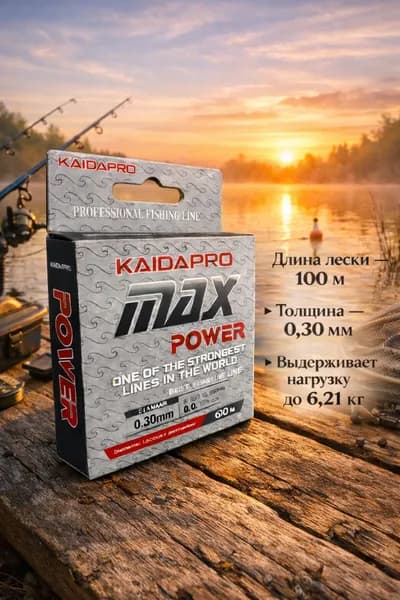 Монофильная леска для рыбалки, размотка: 100 м, толщина: 0.3 мм