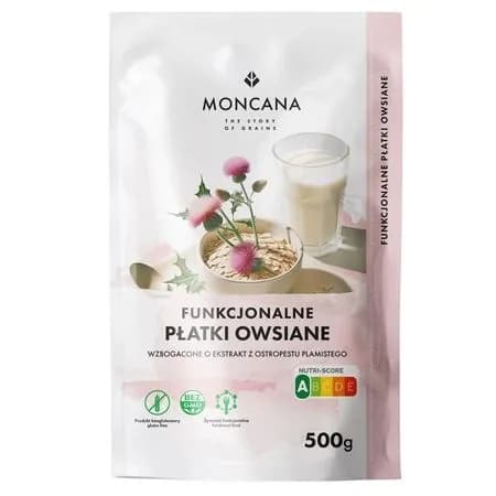 Безглютеновые овсяные хлопья Moncana с экстрактом расторопши 2шт x 500г